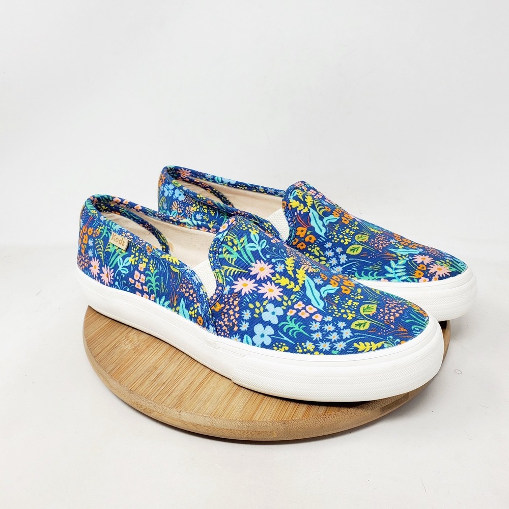 Keds Rifle Paper Co Double Decker Shoes Women 7.5 Garden Party Flowers Sneaker